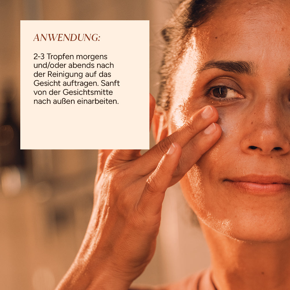 Anwendung Niacinamid Serum JUNGLÜCK