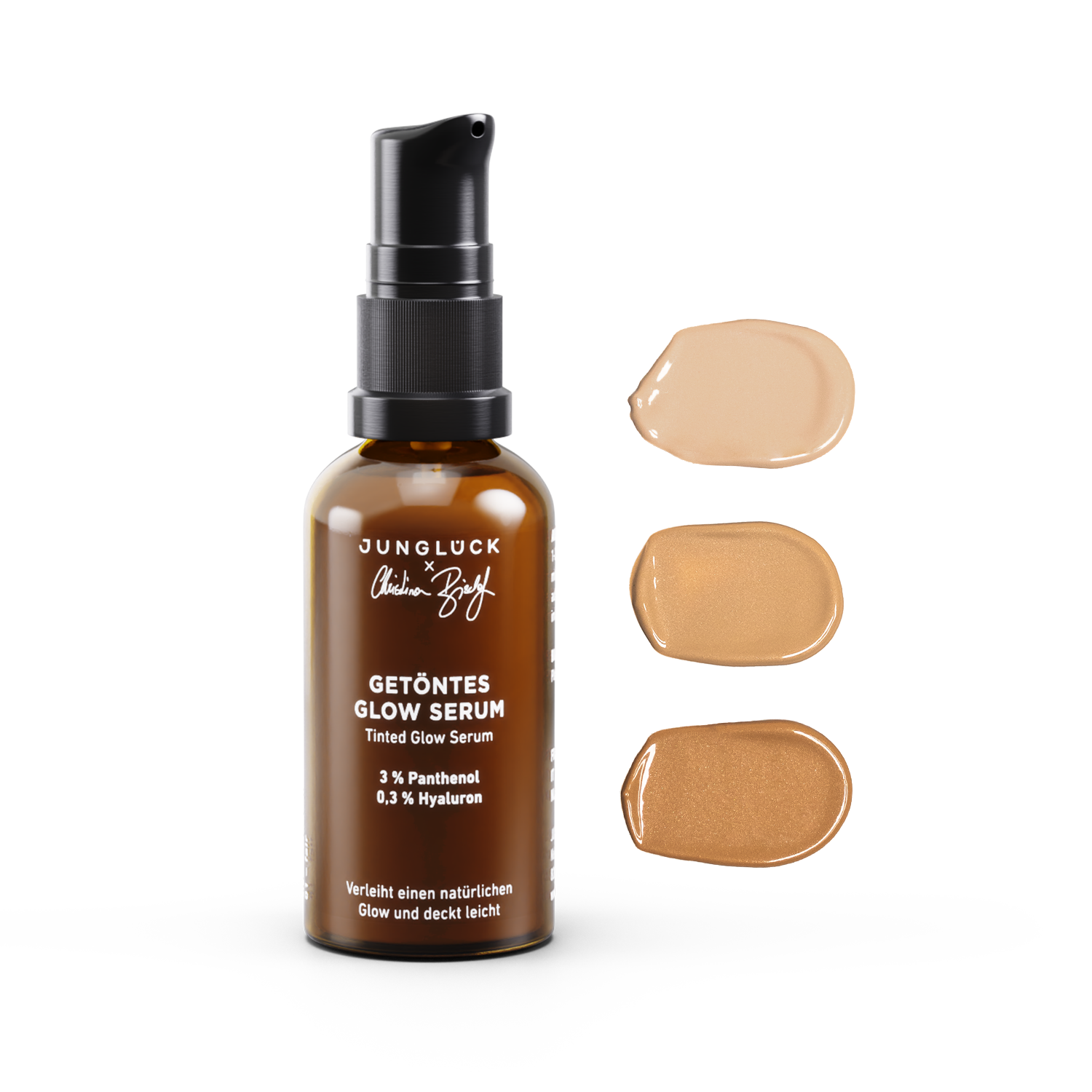 Tinted Glow serum by Christina Bischof Color shades