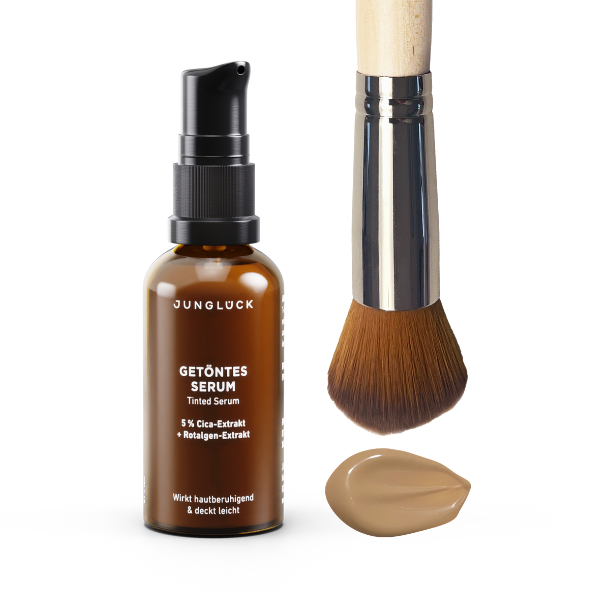 Getöntes Serum + Pinsel Kombi hell